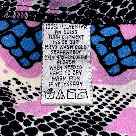 Bob Mackie Wearable Art Zebra Print Kimono XXS Semi-Sheer Boho Glam Statement - Picture 5 of 5